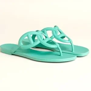 Hermes | Shoes | New Hermes Paris Egerie Sandal Vert Embrun